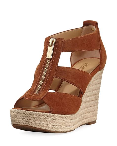 michael kors suede sandals|Michael Kors closed toe sandals.